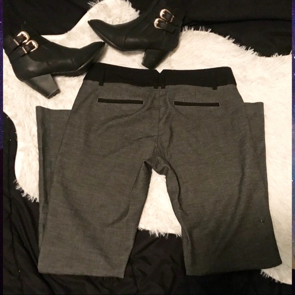 Express editor Stretch fit n flare gray pants - Picture 1 of 4